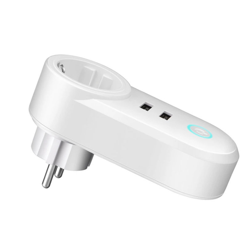 Alexa wifi умная штепсельная вилка 16A с 2 usb-портами для зарядки