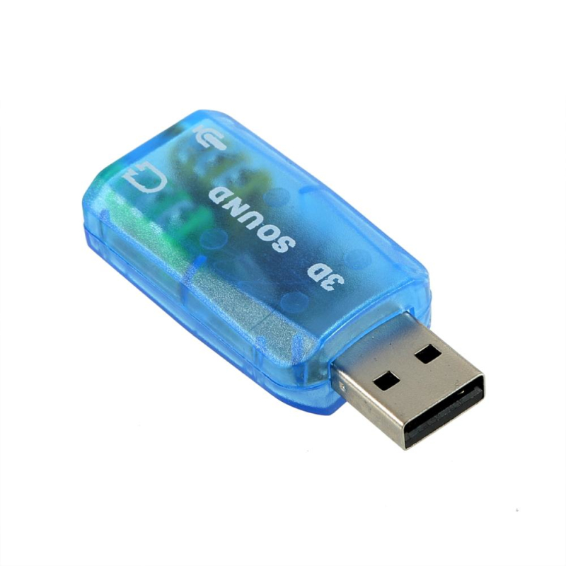Внешний usb-звуковой интерфейс аудио адаптер 5,1 виртуальной 3D USB до 3,5 мм микрофона динамика наушников интерфейс для портативных ПК