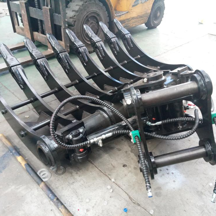 Запчасти для спецтехники 1250mm Ширина экскаватора наклонная корневая грабли