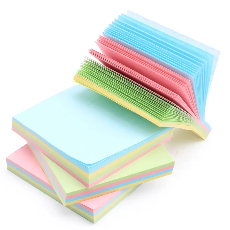 Sticky Notes Neon Color Marble Sticky Notes 3 In X 3 In Box With Custom Logo Unicorn Sticky Notes