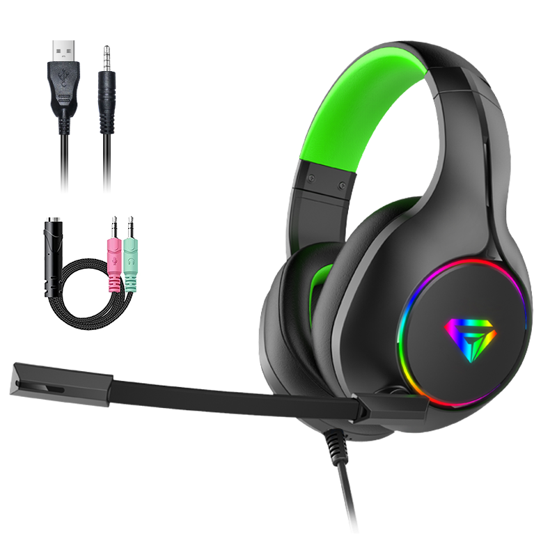 Лучшие оптовые пользовательские Rgb Ps4 Ps5 водонепроницаемые Проводные геймерские наушники с шумоподавлением наушники игровая гарнитура с микрофоном Usb