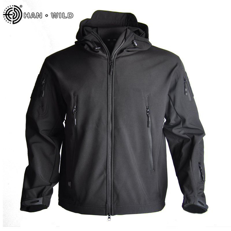 HAN WILD походные куртки Shark Skin Мягкая тактическая куртка Военная флисовая Полевая куртка S-5XL
