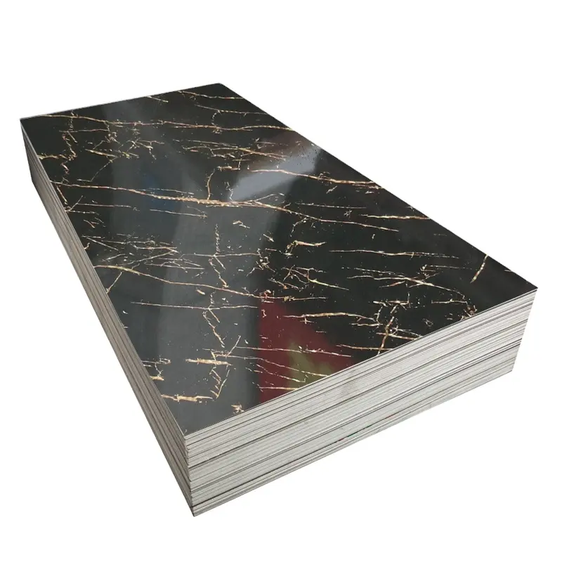 Interior wall decoration material hot sale fireproof 3.0mm pvc marble sheet manufacturer