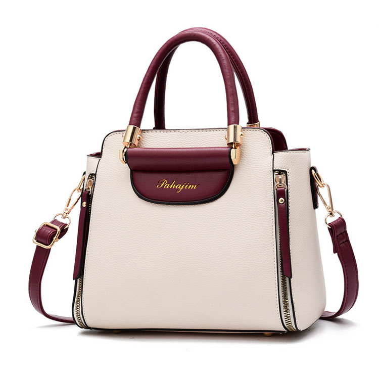 Handbags For Women 2021 Pu Leather New Solid Color Retro Shoulder Bag Korean Fashion Large Capacity Tote