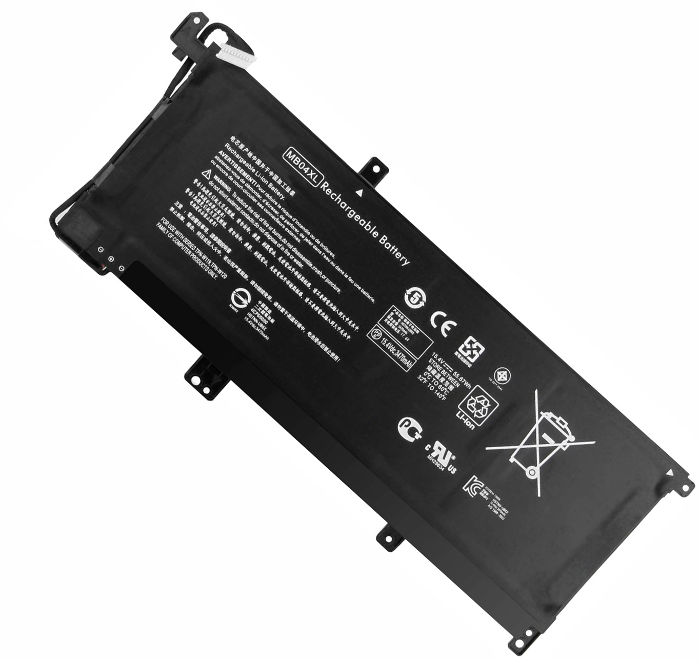 Аккумулятор для ноутбука MB04XL 844204-850, 15,4 в, 3470 мАч, Вт-ч, 4 ячейки для ноутбука HP Envy X360 серии 15