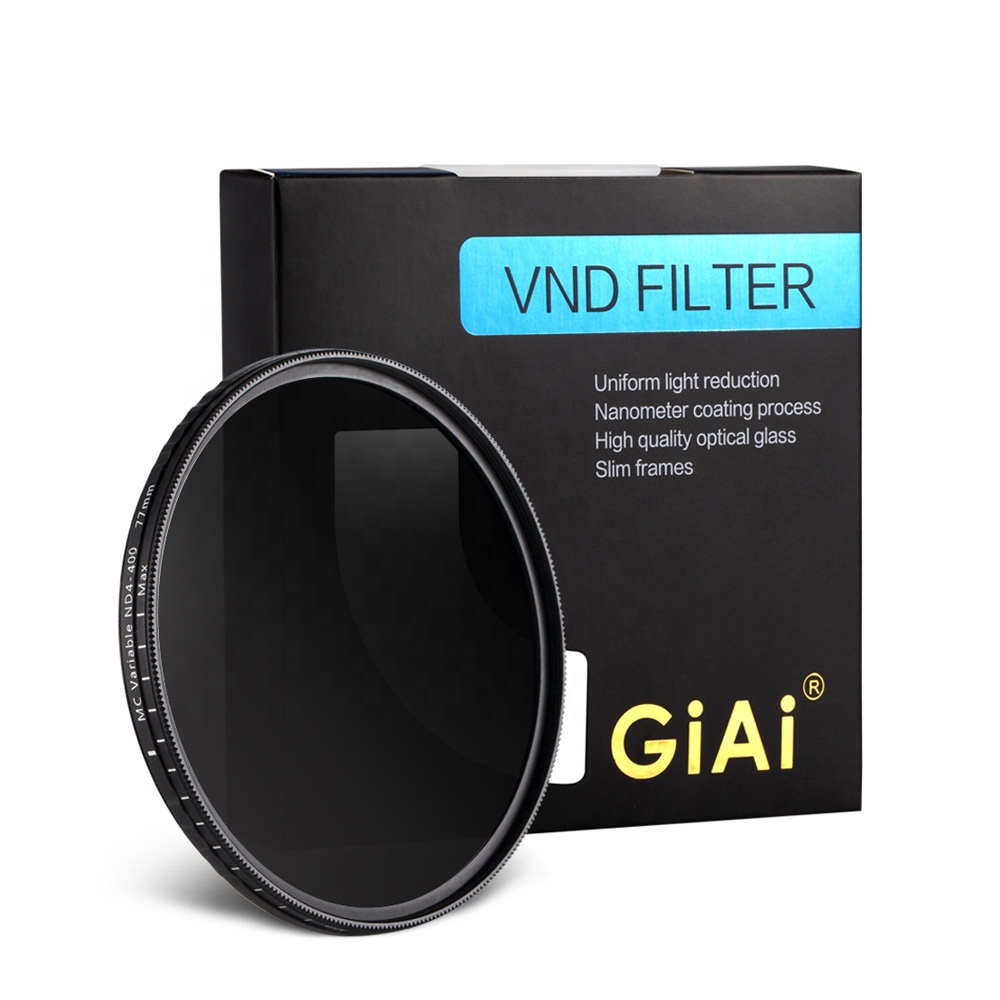 GiAi ND2-400 52 мм 58 мм 62 мм 67 мм 77 мм 82 мм сменный nd-фильтр для камеры переменный фильтр нейтральной плотности фабрики-производителя
