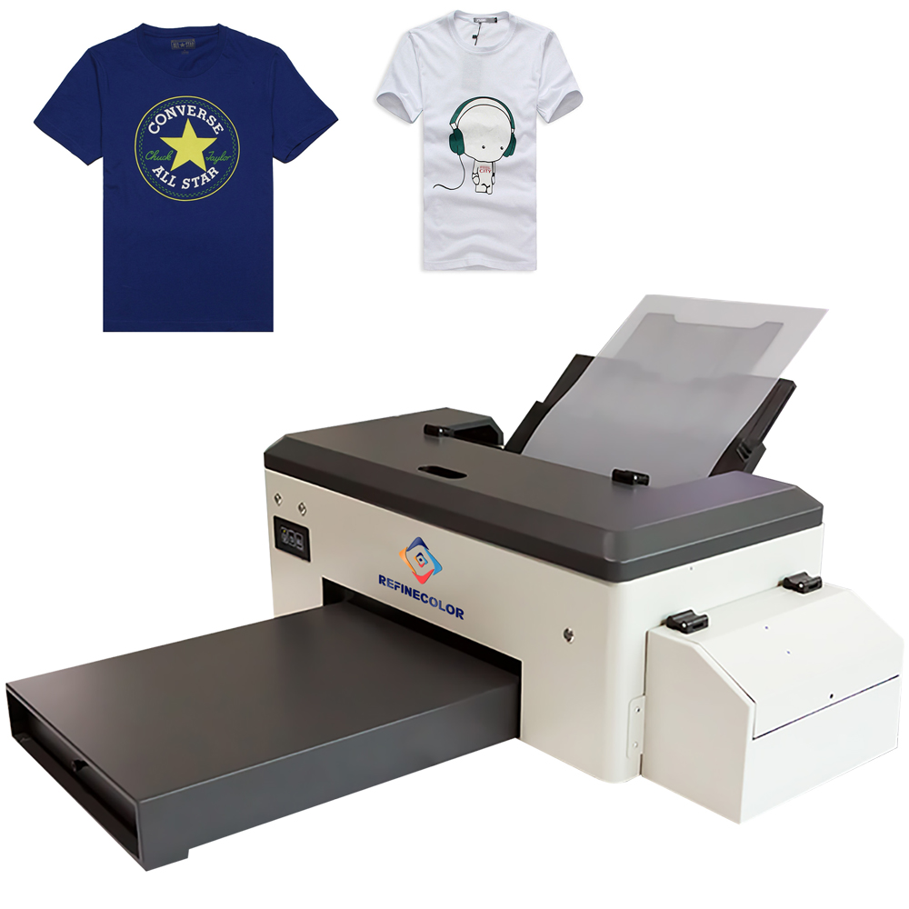 Refinecolor 13years Factory A3 Direct To PET Film Printing Machine DTF Tshirt Printer For Jeans Non-woven 100% Polyester