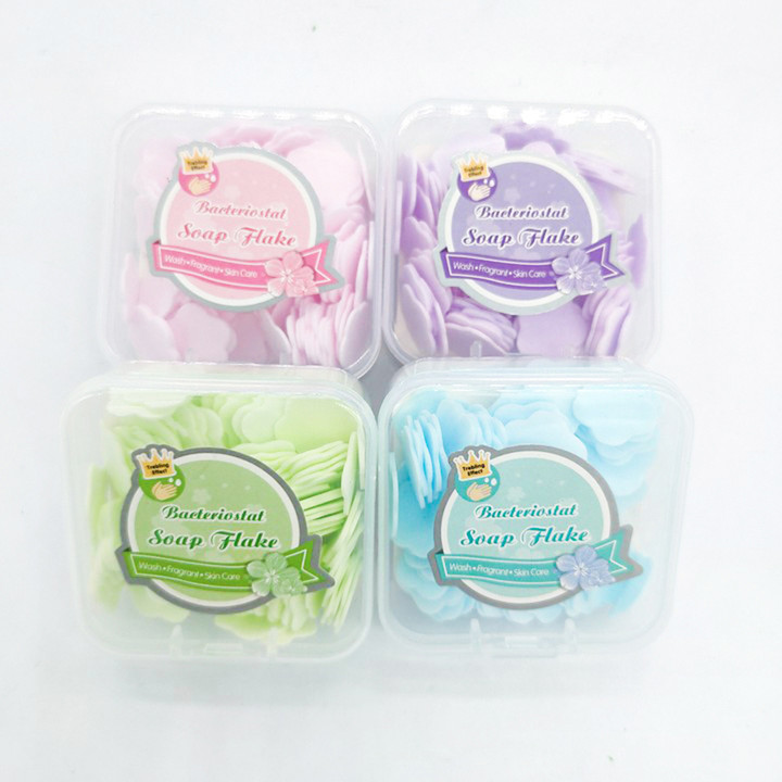 Mini Traveling Portable Disposable Petaling Foaming Hand Soap Flower Petals Paper Soap