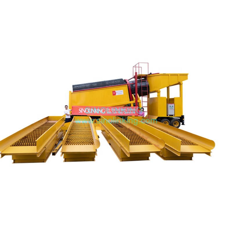 Alluvial Gold Panning Machine Mobile Gold Mining Equipment from SINOLINKING