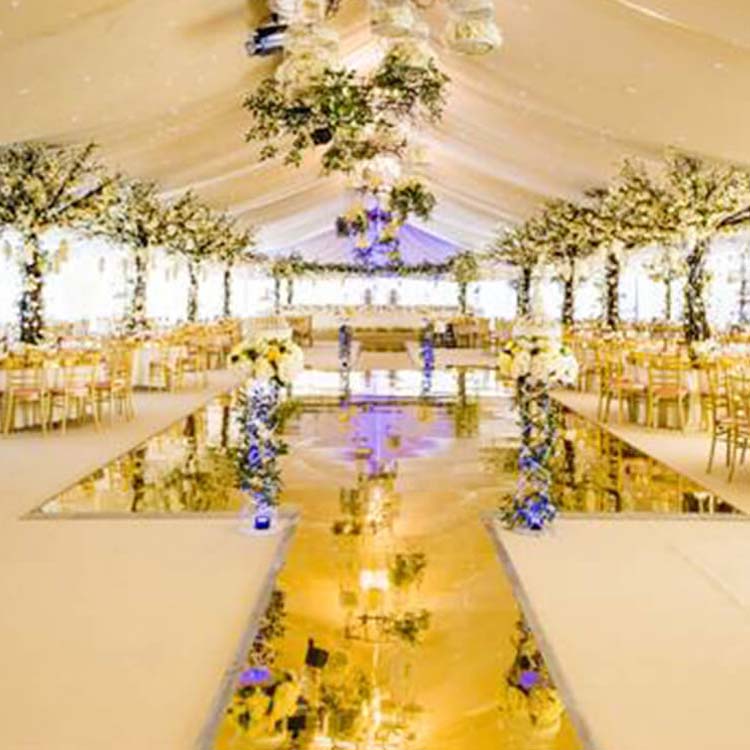 Reflective Mirror plastic floor wedding Decorative dance floor Silver Acrylic Mirror Aisle walkway Wedding plastic flooring