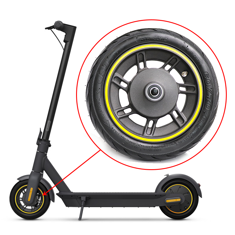 Original Wheel Hub With Tyre 10inch Front Wheel with tyre For max g30 scooter Accessories Skateboard Front Wheel scooter tire