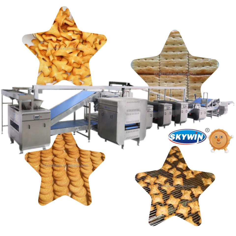 Bakery Making Machines For Hard And Soft Biscuit Forming Equipment Soda Cracker Production Line