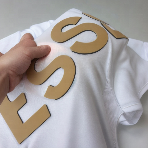 Custom 3d silicone textil vini Transfer film rolls rubber TPU Silicon Print logo thick Heat Transfer Vinyl for fabric t-shirt