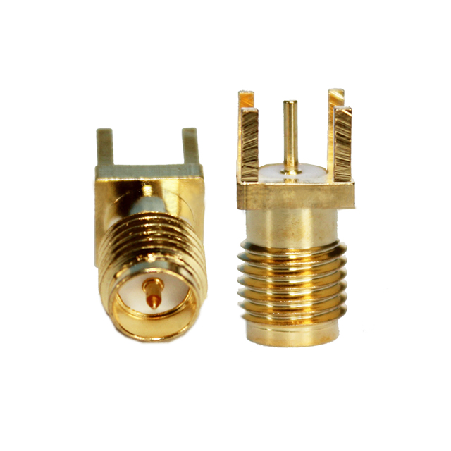 Gold Plated Straight Female SMA Connector Outer Screw Inner Needle RF Coaxial connector for PCB mount