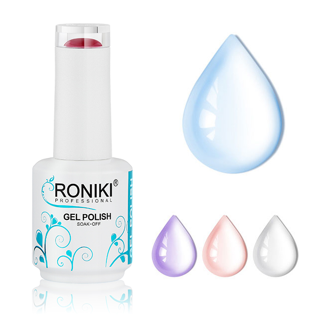 RONIKI Nail Art Jelly Gel Polish Private Label 18 Colors Solid Nail Gel Polish