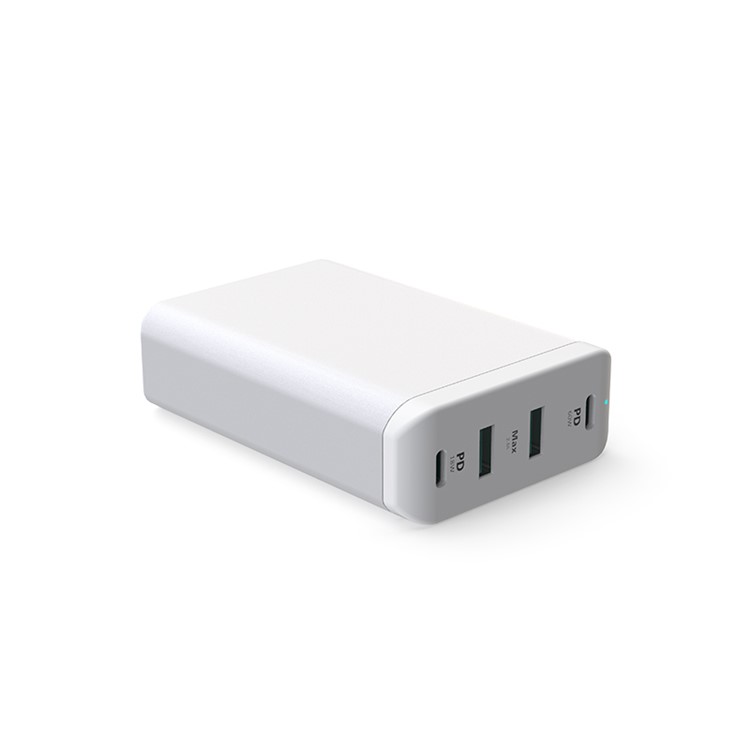 QC3.0 PD 75 Вт 4-портовый выход с 2 портами (стандарт C 2 зарядных порта USB для быстрой зарядки для мобильного телефона Ноутбук