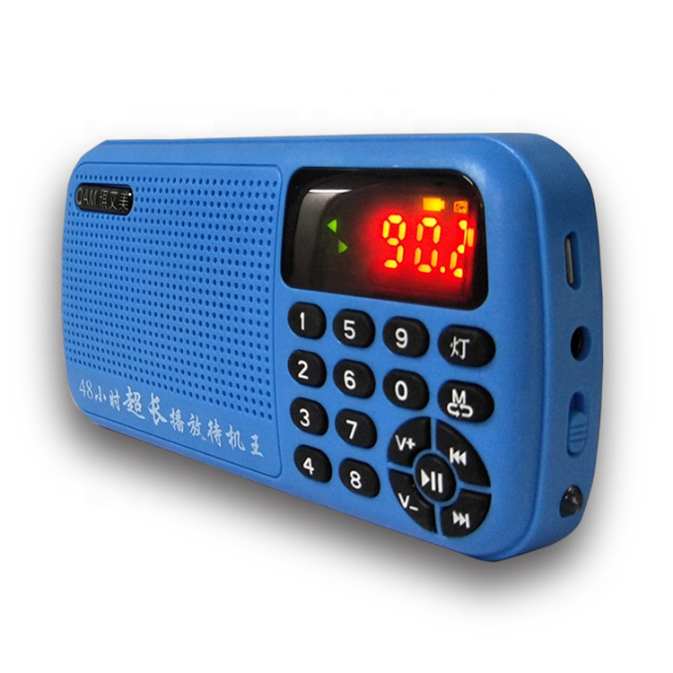 Многофункциональное карманное радио с двумя TF-картами и Usb-динамиком, мини FM AM-радио с фонариком