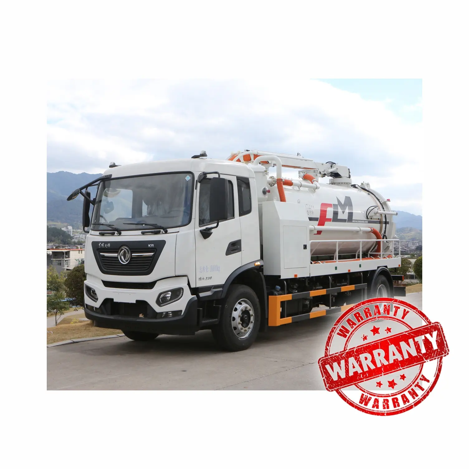 Cleaning Truck FULONGMA Parking Lot Drain Cleaning Restaurant Emergency Cleaning Truck