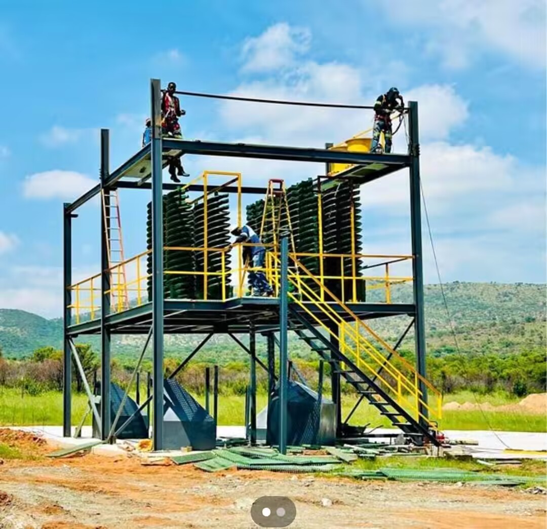 Africa Popular Chromite Ore Washing Plant Spiral Chute Shaking table price