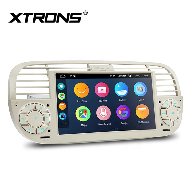 XTRONS 7 дюймов один din Android автомагнитолы авто радио для fiat 500 с GPS навигацией DSP автомобильный радиоприемник 1 din