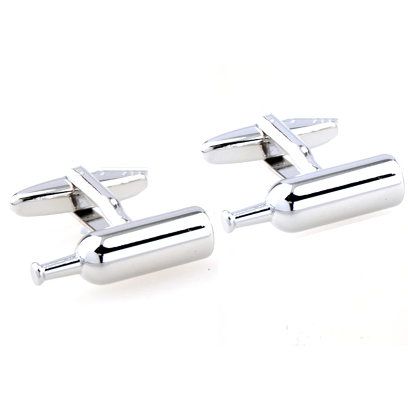 Silver Men Metal Stainless Steel Plain Custom Cufflinks/Cuff Link