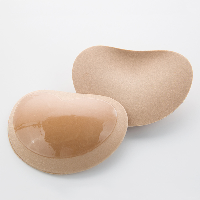 Double-sided Adhesive Brush Bra Pad Wholesale Removeable Insert Bra Cup Molded Sponge Chest Pad Seamless Round Bra Pad