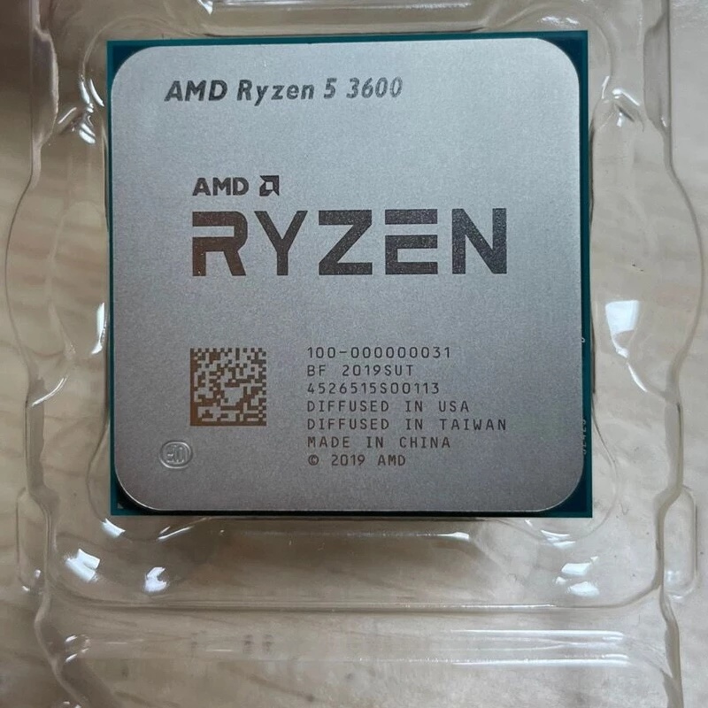 Twelve-Thread CPU Processor AMD R y z e 5 3600 R5 3600 3.6 GHz Six-Core 7NM 65W L3=32M 100-000000031 Socket AM4 new