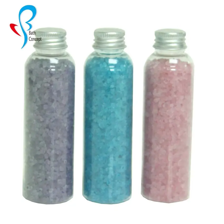 customize colors bath salt in flavor deep cleaning body&foot,smooth skin and relax the mind