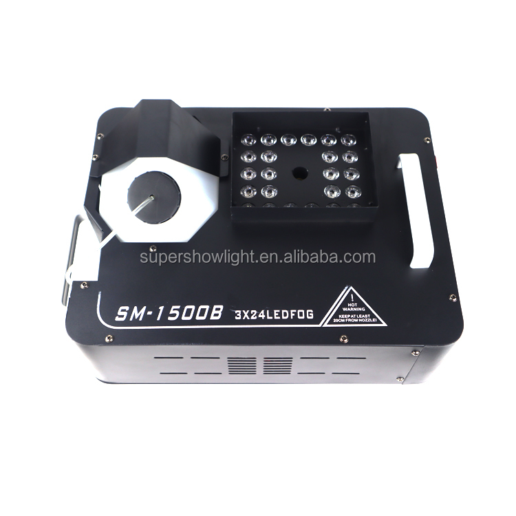 Гуандун DJ оборудование сцены 24*3 Вт RGB 3IN1 LED 1500 Вт дым машина
