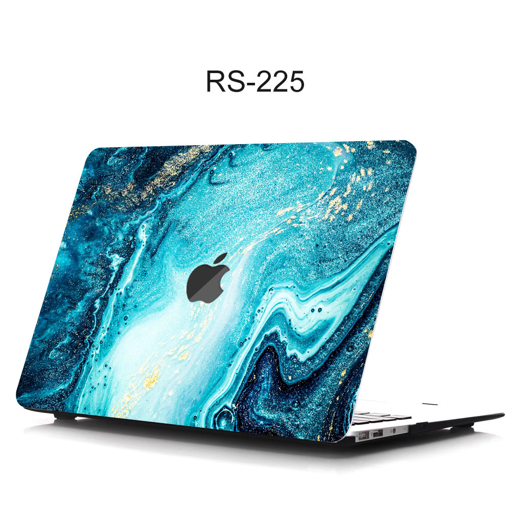Жесткий защитный мраморный чехол для ноутбука Macbook Air 13 дюймов, Жесткий Чехол для ноутбука