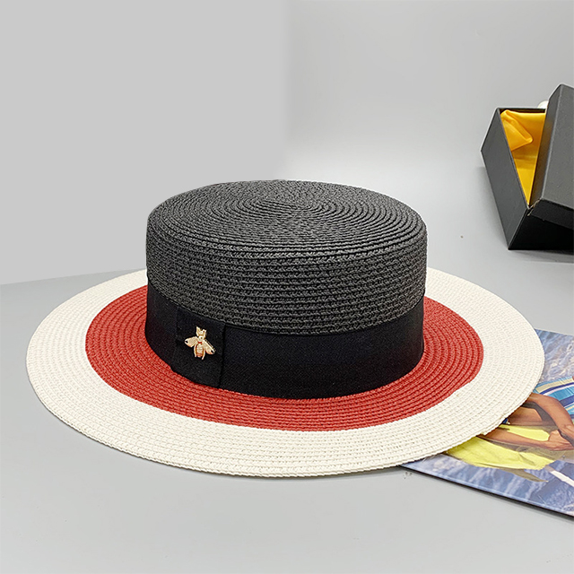 Fashion Color Matching Top Hat Flat Top Flat Edge Casual Outdoor Party Hat Noble
