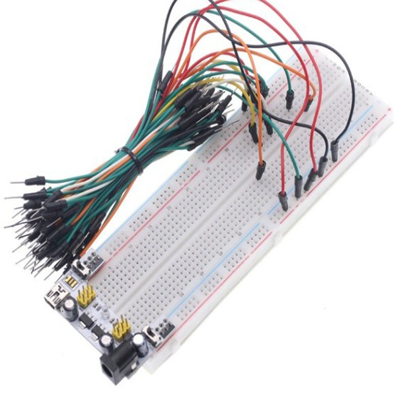 3,3 V/5V MB102 макет модуль питания + 65 перемычек + MB-102 830 точек прототип макетная плата комплект для arduino