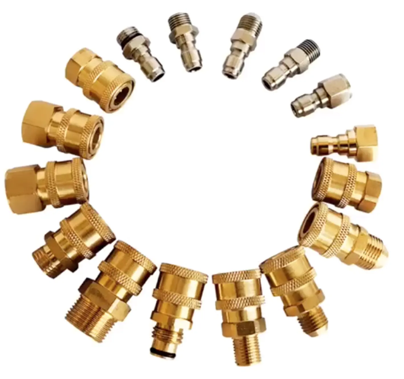 Pressure washer accessories copper adapter connectors 1/4" series