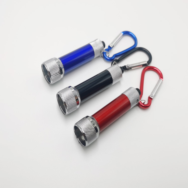 KY/3LED с карабином mини-брелок сo светодиодным фонариком Портативный три лампы Led Фонарь для кемпинга подарки для гостей