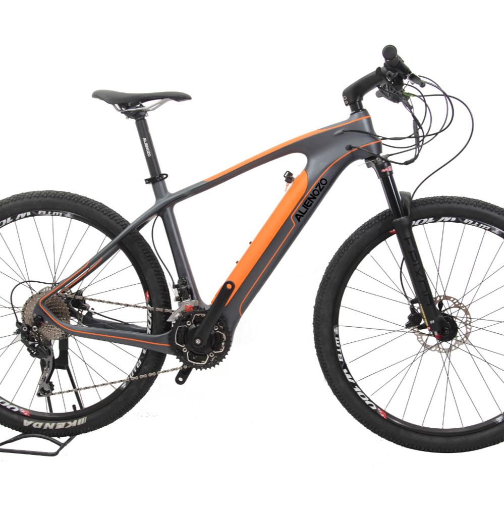 Elektrfiets-углеродное волокно koolstofvezel omlijsting mountainbike met Средний мотор