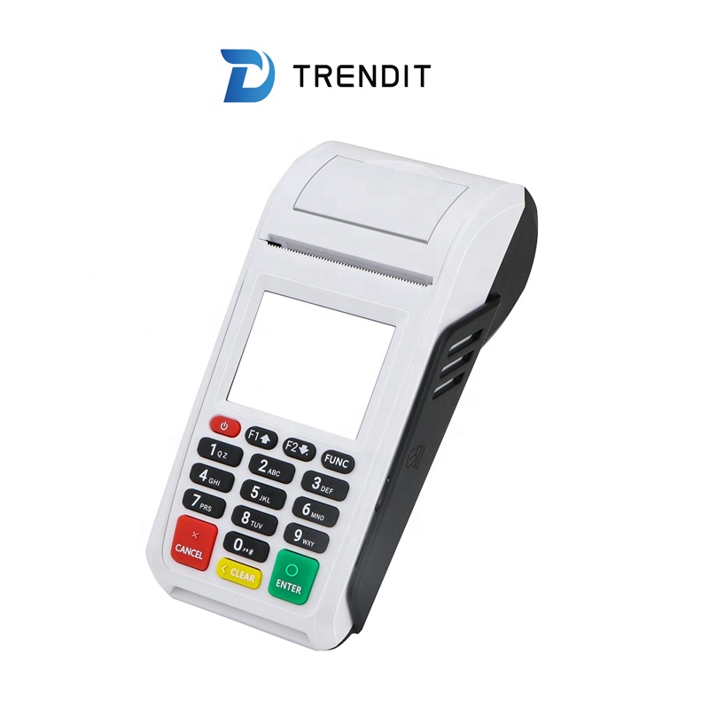 Trendit mobile 2,4 "TFT-дисплей ручной традиционный pos-терминал с 58 мм термопринтером