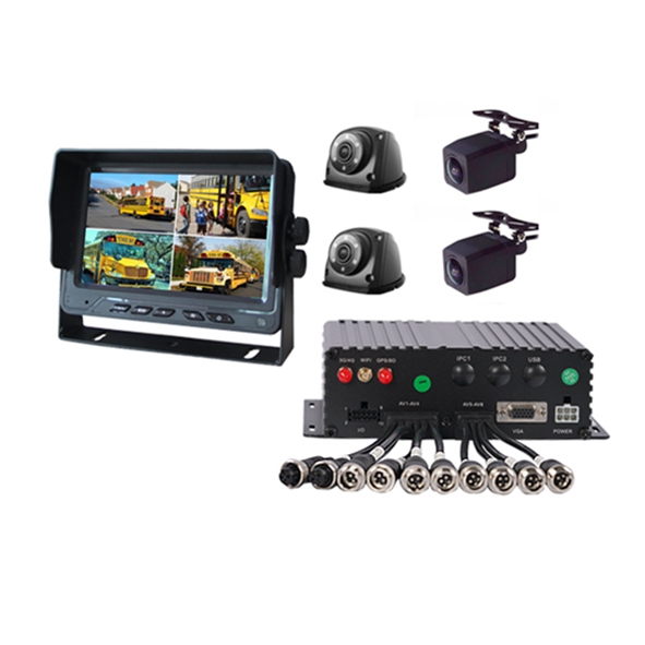 Высокое качество 1080P/720P 4ch Мобильный dvr с GPS 4G 3G WIFI G-сенсор RJ45 APC ADAS опционально