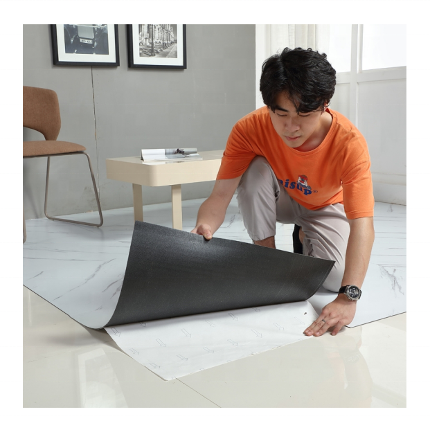 3D marble design seam vinyl self adhesive waterproof floor sticker/floor tile