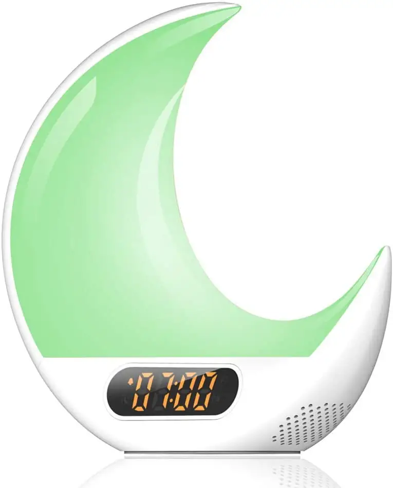 Hot selling Mini Wireless multi-colored Speaker Alarm Clock led speaker