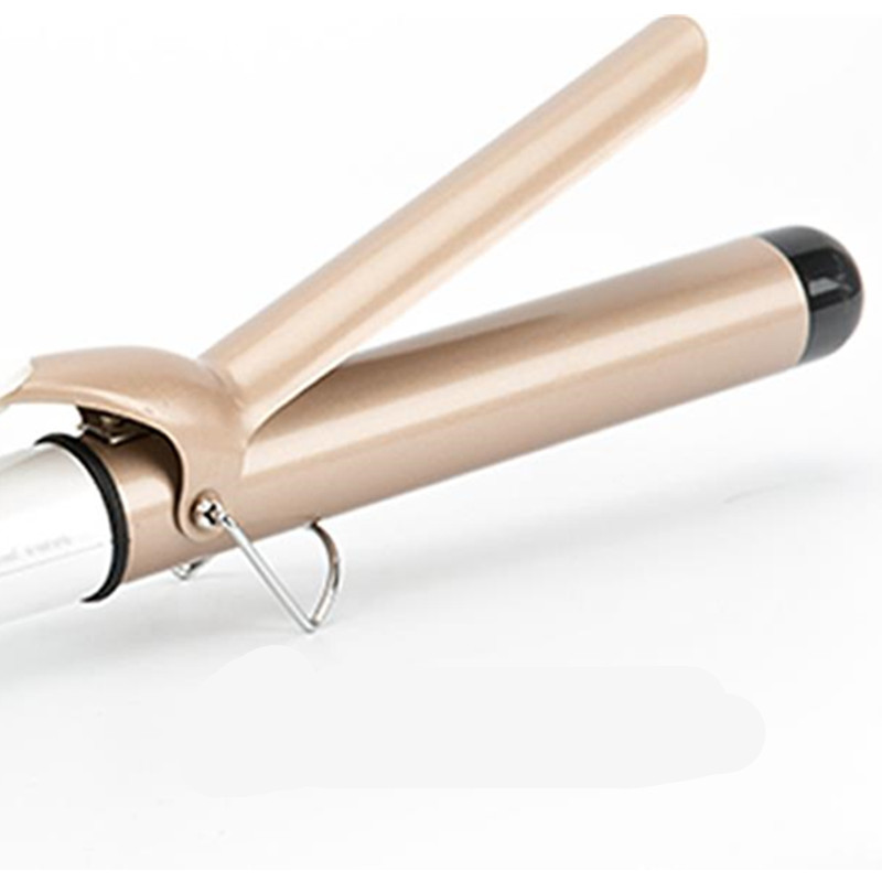 LCD curlers conical curling iron single tube ceramic glaze pear flower cone electric hair curly hair
