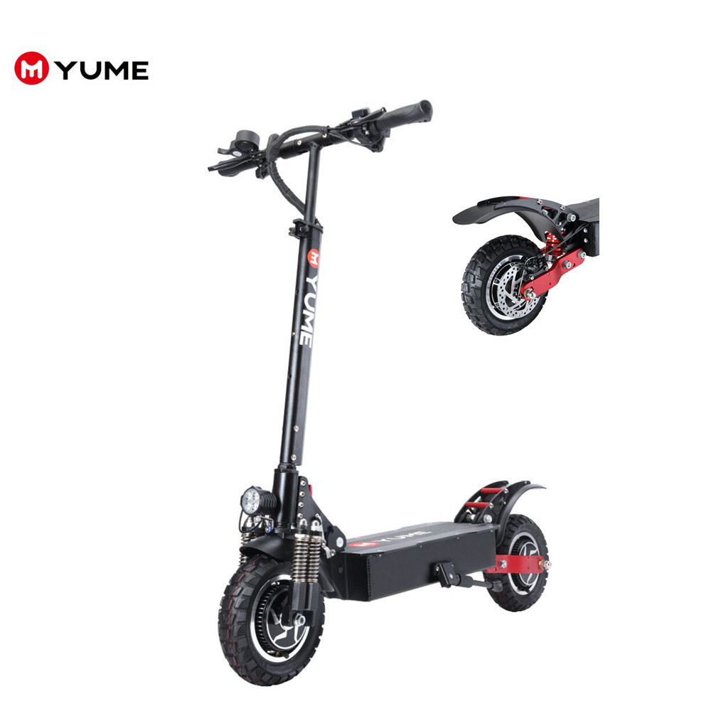 Yume оптовая продажа 2400w высокое качество складной электрический скутер с Умной двойной тормозной системой корпус из алюминиевого сплава