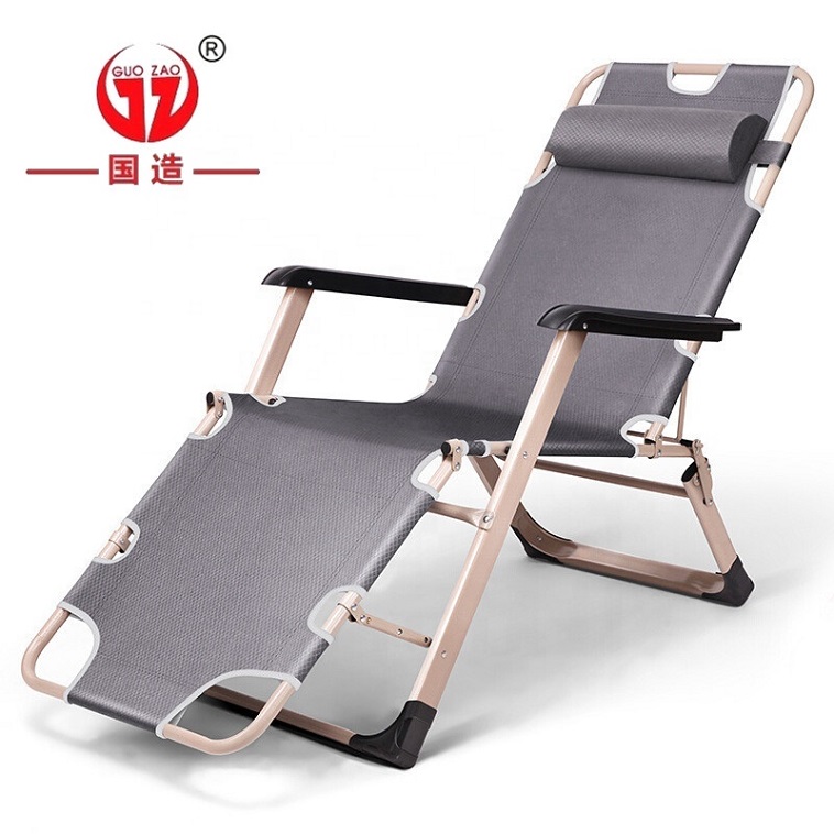 Leisure Outdoor Metal Sun Loungers Chairs Bed Rattan Wicker Chaise Lounge office Siesta Beach OEM Frame Style Modern Furniture