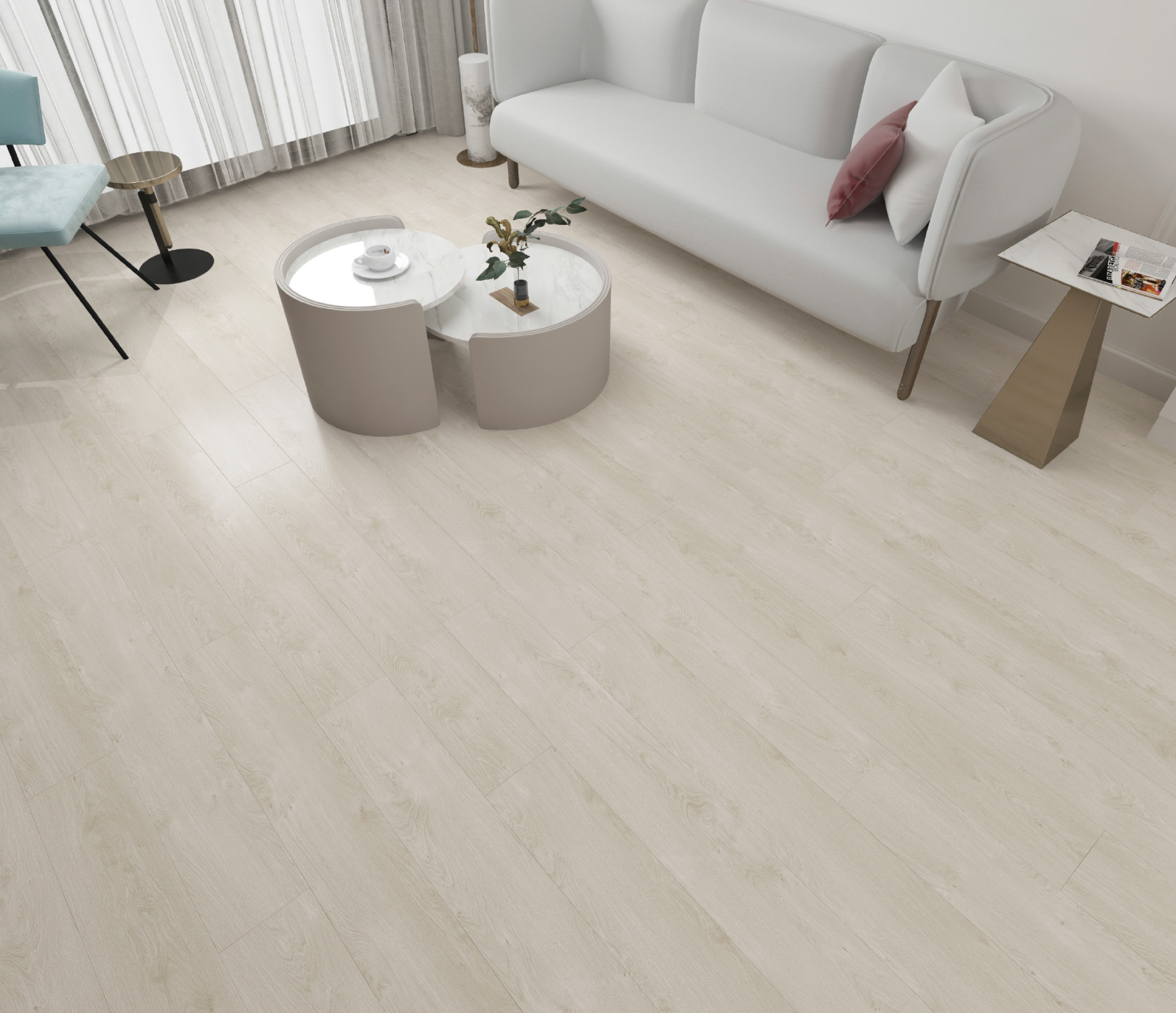 Click Lock Easy Installation SPC Vinyl Flooring 4mm 5mm PVC plank Floor for Home Decor
