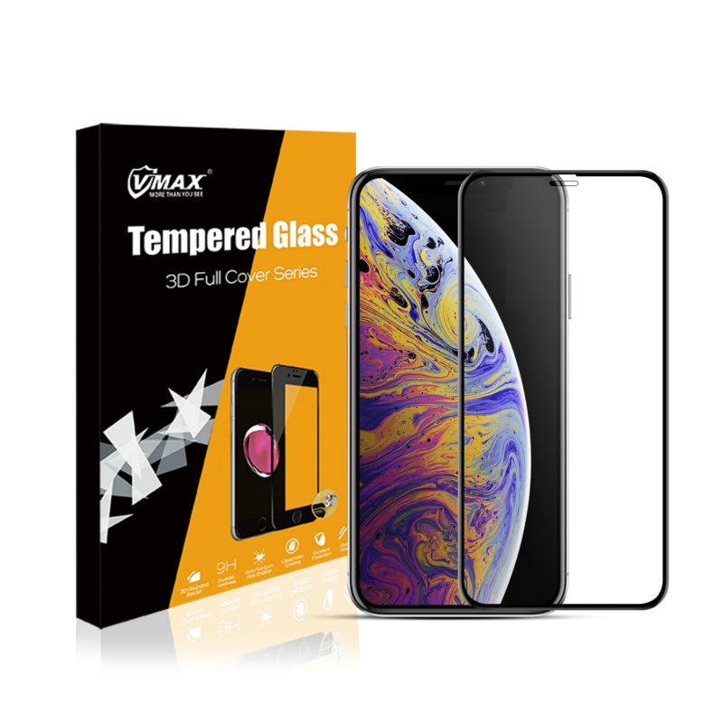 vmax glass film for iphone xs tempered glass/antiscratch tempered glass for iphone x screen protector 9h hardness