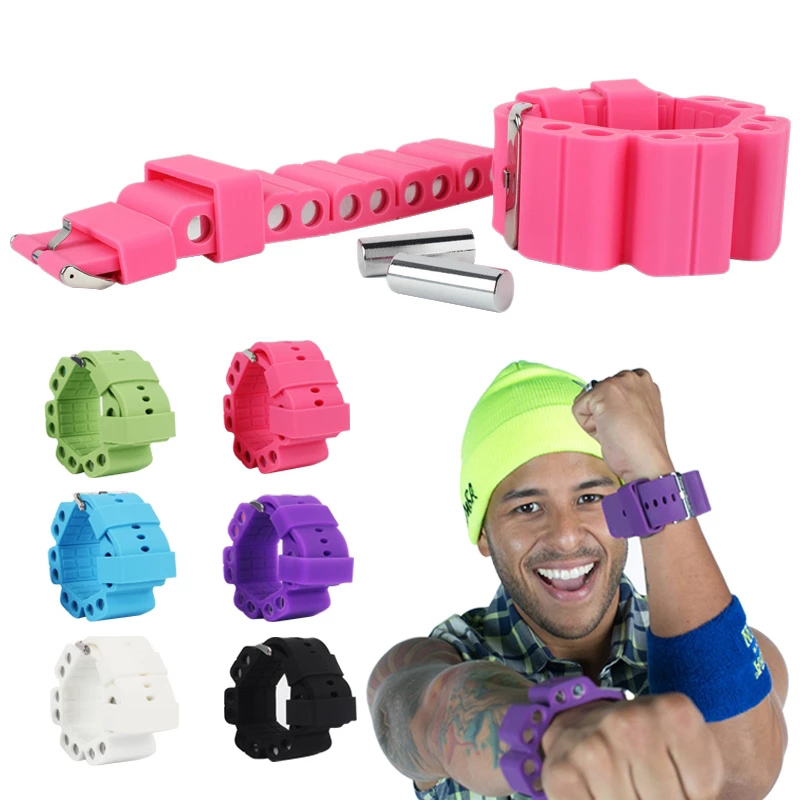 Bearing Weights Bracelet Outdoor Sports Adjustable Ankle Weights Wrist Straps Weight-bearing Bracelet Silicone Bracer Fitness Eq