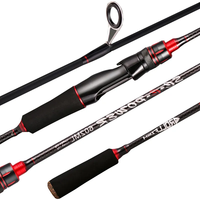 2 Sections Inshore Fishing Spinning Rod Light Weight Carbon Casting 1.8m 2.1m 2.4m 2.7m Lure Fishing Rods