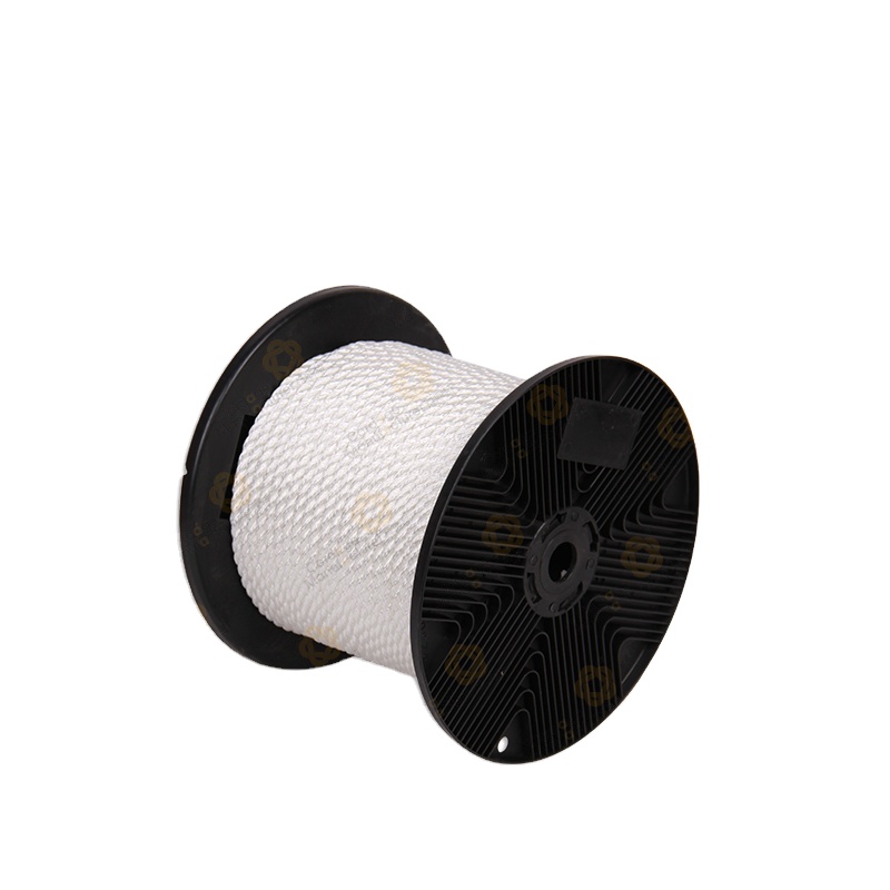 Wholesale Customized Good Quality White Colour Polydac 3 Strands Twisted Flat Rope