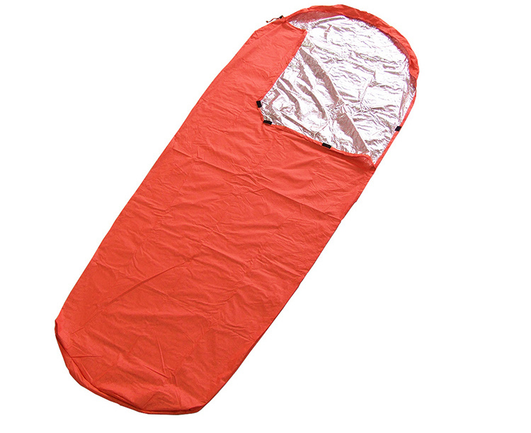 Мешок для выживания Bivy, наборы для капюшона, нейлоновые аварийные спальные мешки для бездомных