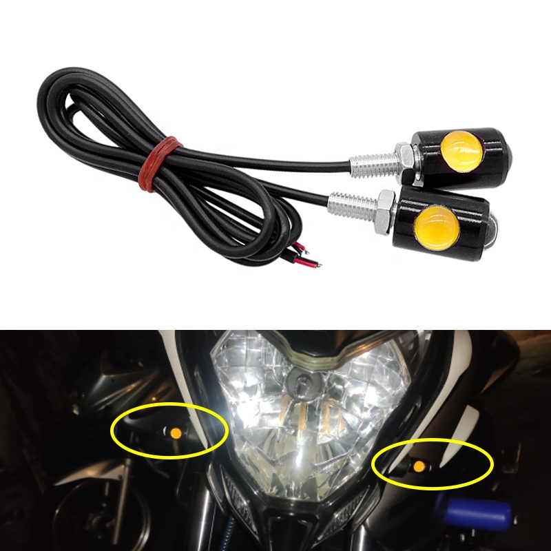 1Pc Motorcycle LED Signal Lamp Super Bright LED Car License Plate Bolt Screw Tail Rear Light Brake Fog Lamp