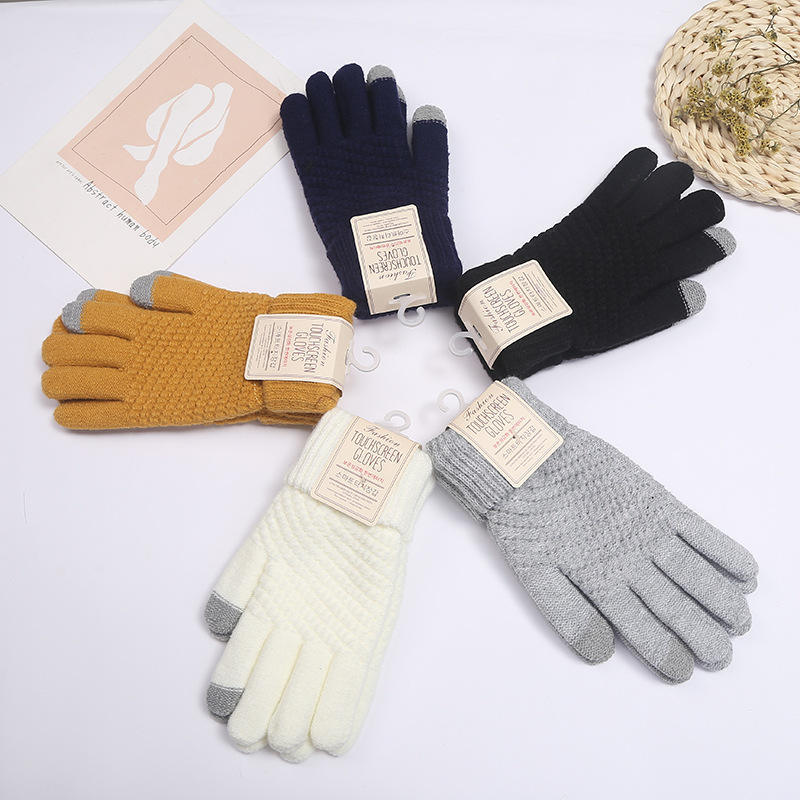 Precise Customizable Acrylic Touch Screen Gloves for Women and Men